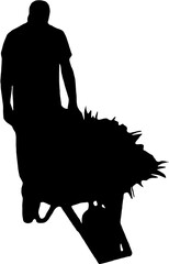 silhouette design various people's activities