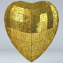 Golden Heart Jewelry Design - 532944370