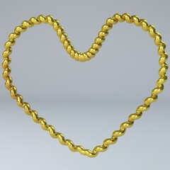 Golden Heart Exlcusive Fashion Jewelry Design - 532944375