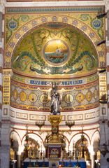 Fototapeta na wymiar The Cathedral Basilica of Santa Maria Maggiore in Marseille