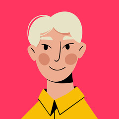 Girl Vector Illustration. Woman Avatar