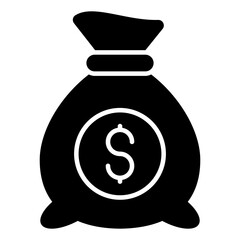 Modern design icon of money bag