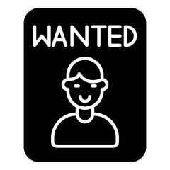 Trendy vector design of wanted poster 