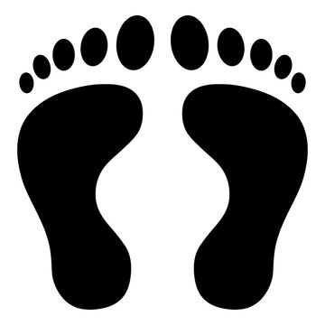 Perfect design icon of footprints 