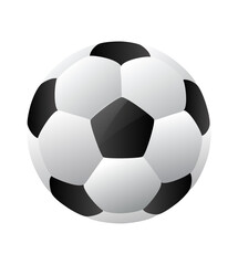 Soccer ball or Football  template with natural color uses for sports game.  soccer ball or football ball on white background.