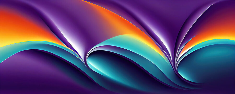 Abstract rainbow colors wallpaper background panorama