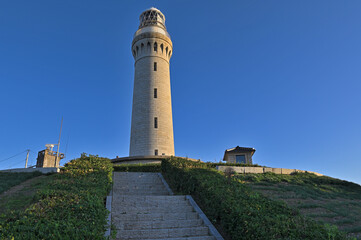 Fototapeta na wymiar 晴れの日の角島灯台