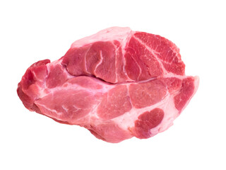 Pork neck without bones isolated transparent png