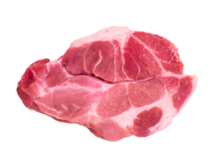 Pork neck without bones isolated transparent png