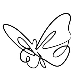 Butterfly line art