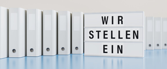 Lightbox displaying the German text 