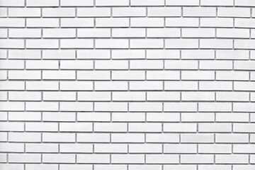 White brick wall texture. Whitewashed brickwork. Grunge light gray background