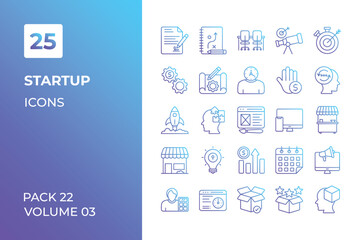 Startup icons collection. Set vector line with elements for mobile concepts and web apps. Collection modern icons.