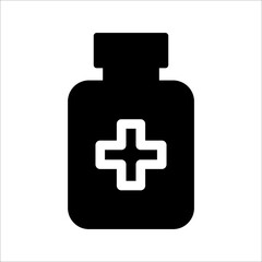 Medical bottle with medicines icon. Vector illustration design.