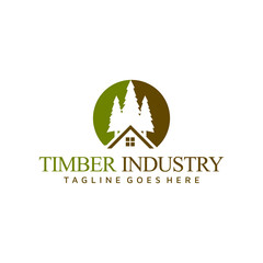 Fototapeta na wymiar Timber Logo design Creative inspiration 