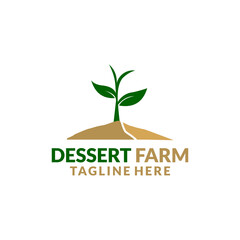 Desert Farm  logo  Template Design Creative idea 