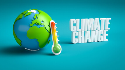 Erderwärmung - Klimawandel - Zeit zu handeln - Klimawandel - obrazy, fototapety, plakaty