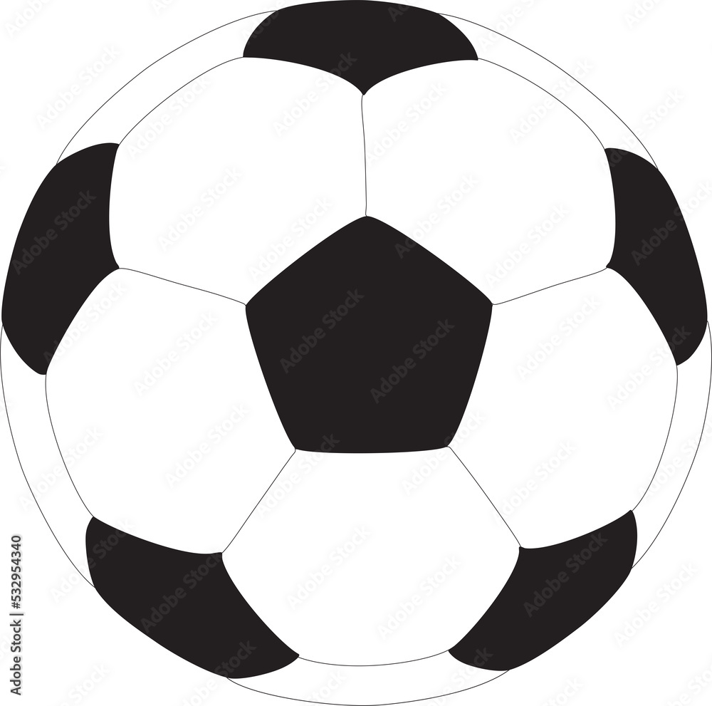 Wall mural soccer ball or football template with natural color uses for sports game. soccer ball or football ba