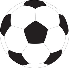 Soccer ball or Football  template with natural color uses for sports game.  soccer ball or football...