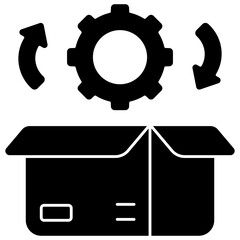 product management solid icon