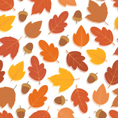 Elegant trendy vector seamless floral ditsy pattern design of tropical autumn color leaves. Trendy foliage repeating texture background for textile