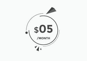 5 dollar price tag. Price $5 USD dollar only Sticker sale promotion Design. shop now button for Business or shopping promotion
