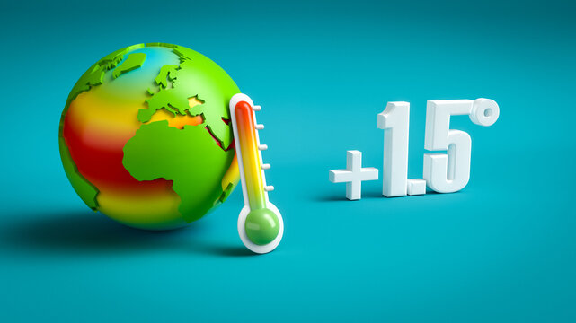 Erderw&auml;rmung - Klimawandel - Zeit zu handeln - Weltmeere erhitzen - plus 1,5 Grad