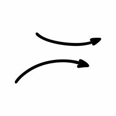 A set of linear arrows, hand-drawn pointers on a white background.