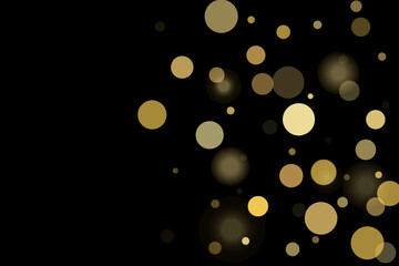 Gold glitter confetti, great design for any purpose. Party decor.