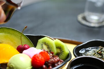 フルーツあんみつ