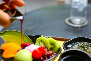 フルーツあんみつ