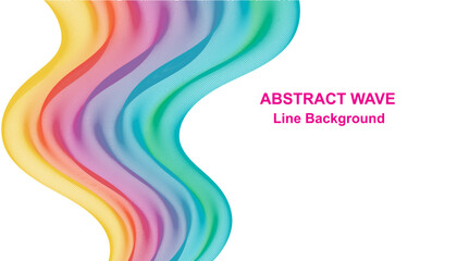 Abstract modern colorful wavy stylized lines background. blending gradient colors. You can use for Web, Texture, Wallpaper, Template, Desktop background, Business banner, poster design.