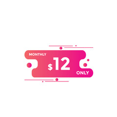 12 dollar price tag. 12$ dollar USD price symbol. price 12 Dollar sale banner in USD. Business or shopping promotion marketing concept
