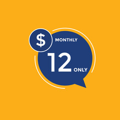 12 dollar price tag. 12$ dollar USD price symbol. price 12 Dollar sale banner in USD. Business or shopping promotion marketing concept
