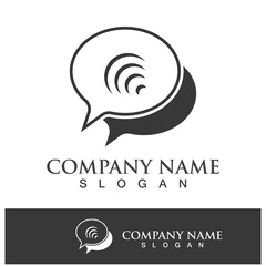 message bubble logo and symbol speech