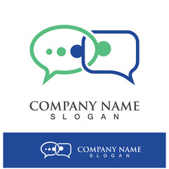 message bubble logo and symbol speech