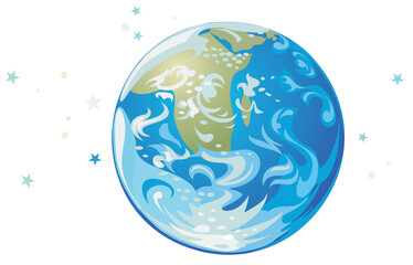 Illustration of the Earth