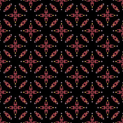 pattern design with abstract ornament motif