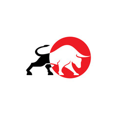 buffalo logo design vector