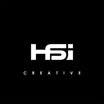 HSI Letter Initial Logo Design Template Vector Illustration