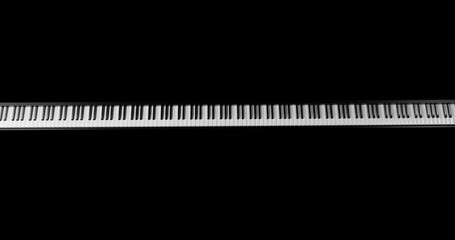 piano keyboard 3d render made in blender piano floating in space