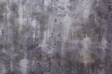 Fototapeta na wymiar Grey painted wall background texture . Concrete or plaster surface of putty wall
