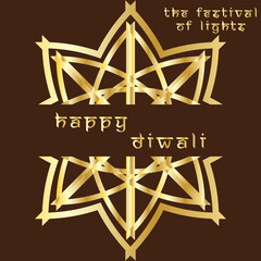 Happy Diwali With Free Vector