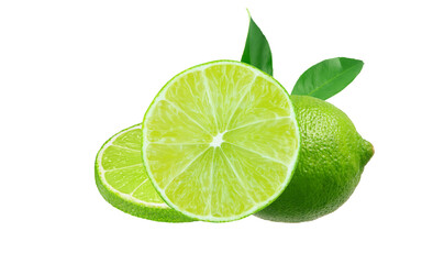 lime on white background
