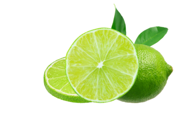 lime on white background