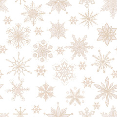 Naklejka na ściany i meble christmas seamless pattern. lights,pine cone, firry. Watercolor illustration. Farmhouse Christmas tree. Winter background
