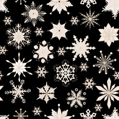 christmas seamless pattern. lights,pine cone, firry. Watercolor illustration. Farmhouse Christmas tree. Winter background