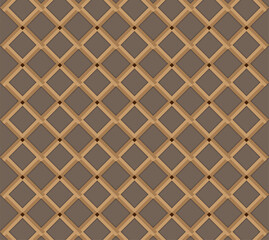 3d seamless geometric pattern background design vector on light dark brown