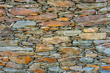 Shale stone wall background Douro Valley