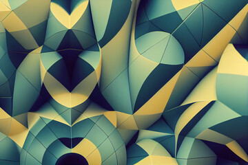 Obraz premium Abstract 3D rendering checkered lines wallpaper background